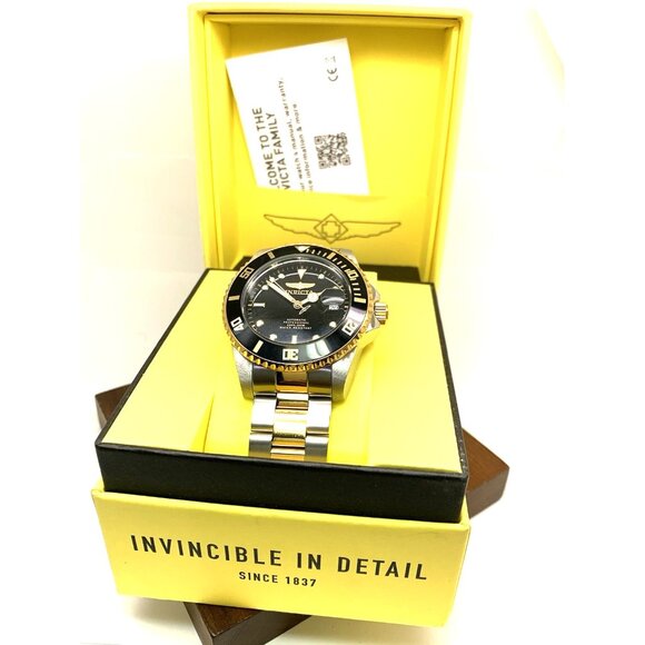 Invicta Men's Watch 36973 Pro Diver Automatic Black Dial Two Tone Steel 44mm - Picture 3 of 15